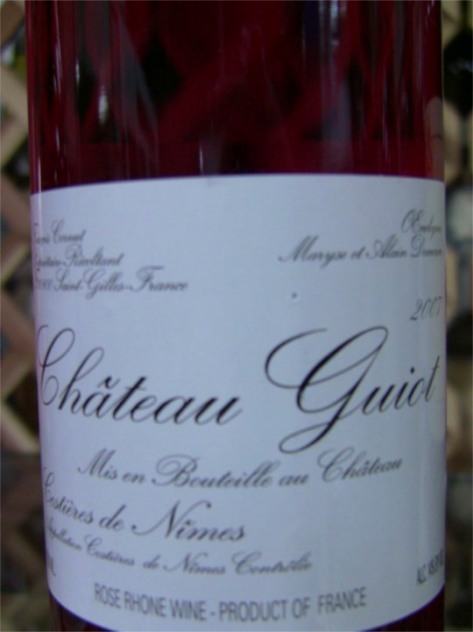 Chateau Guiot Rose (grenache/syrah) from House of Wines SF